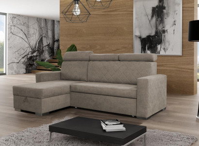Design Couch Lounge Corner Modern Textile Corner sofa L-shape Living landscape Relax Seat